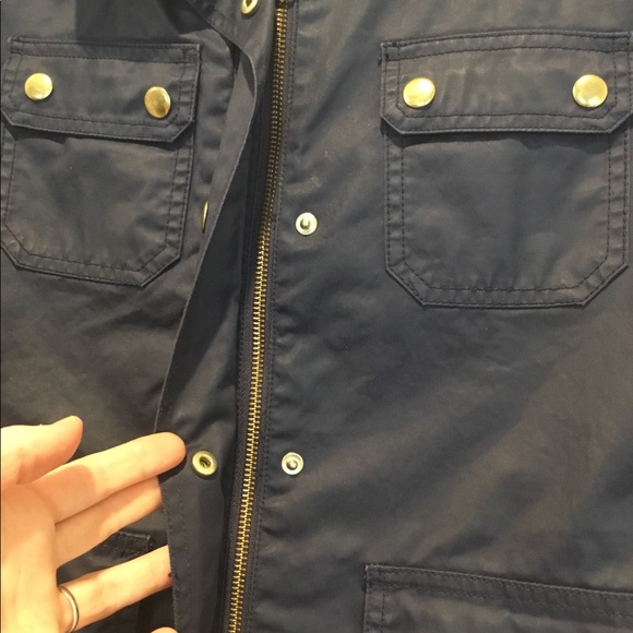 NWOT J.Crew Navy Blue Jacket With Gold - Picture 2 of 6